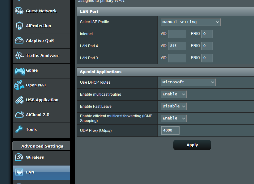 Asus router admin